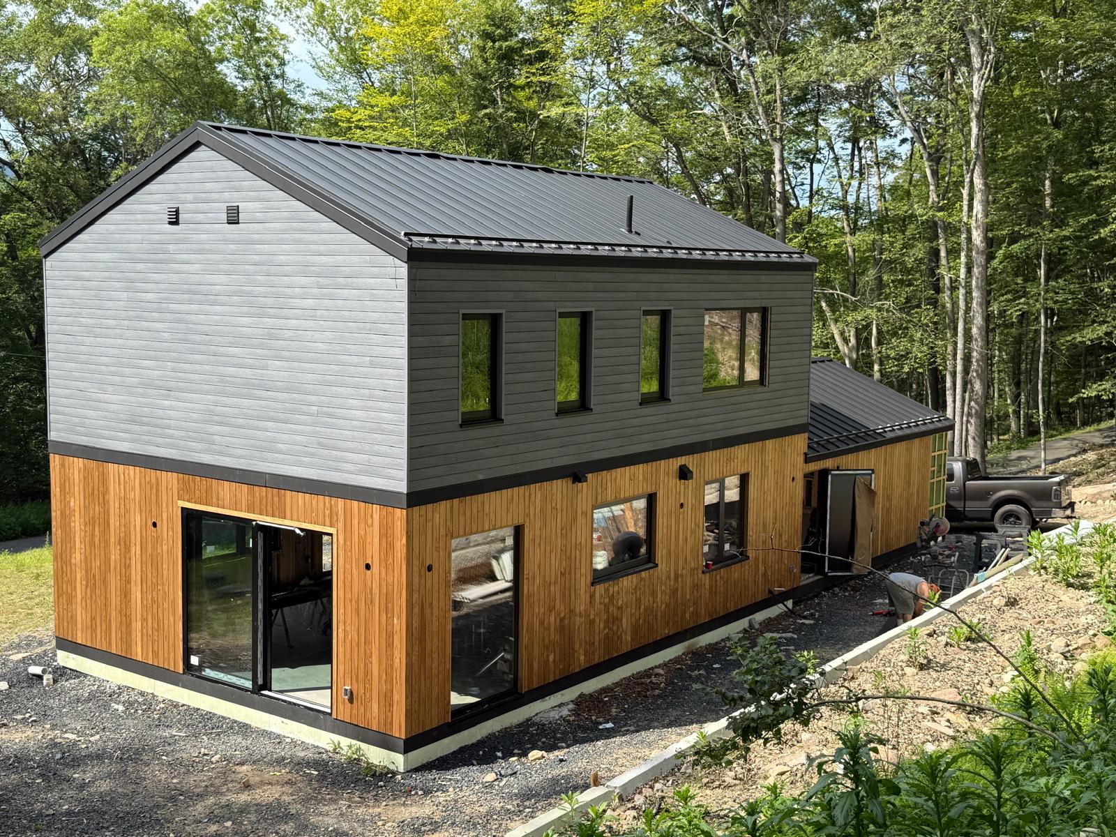 Bjorn completed cabin project exterior