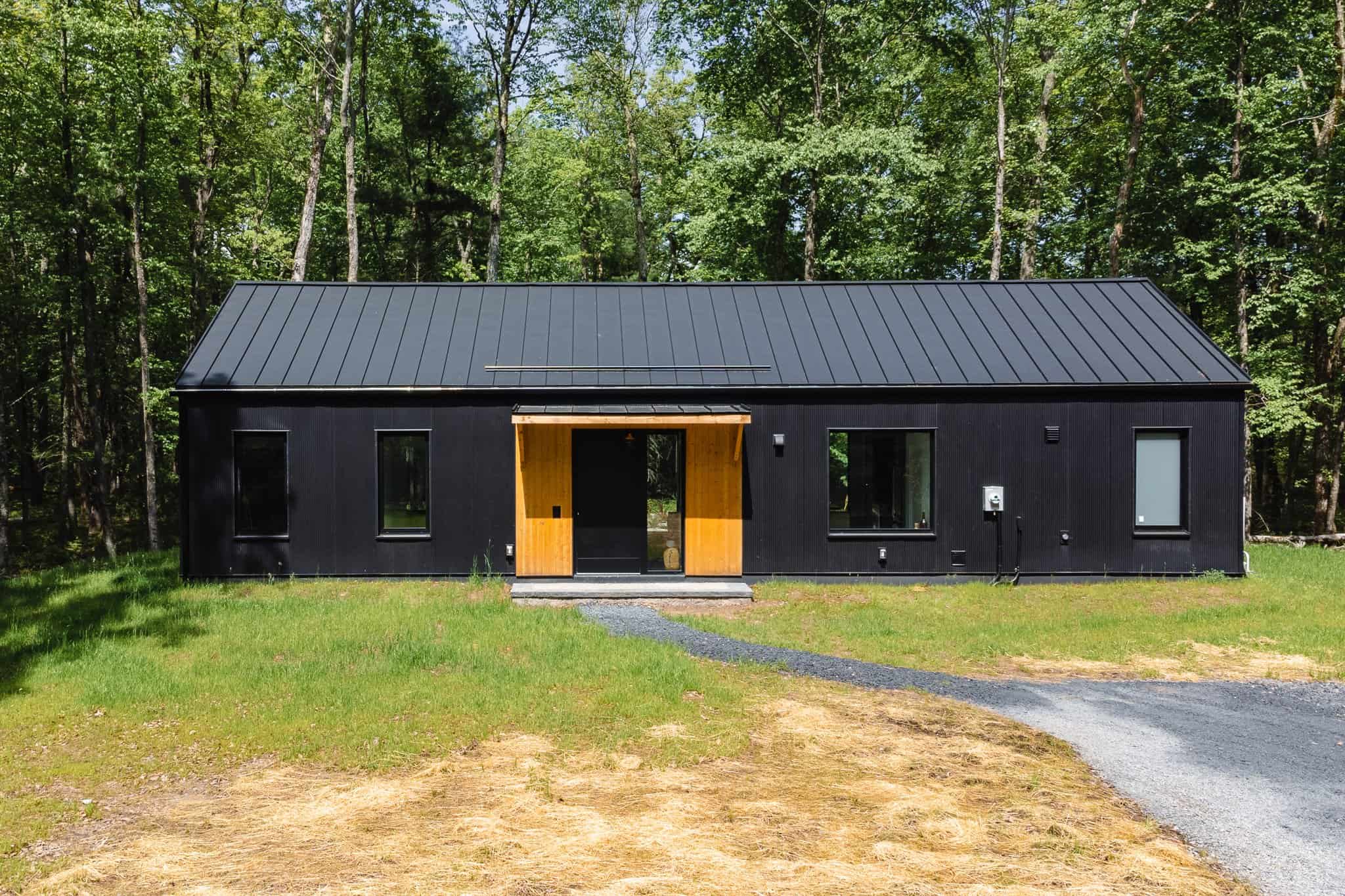 Sun Moon Cabin completed cabin project exterior